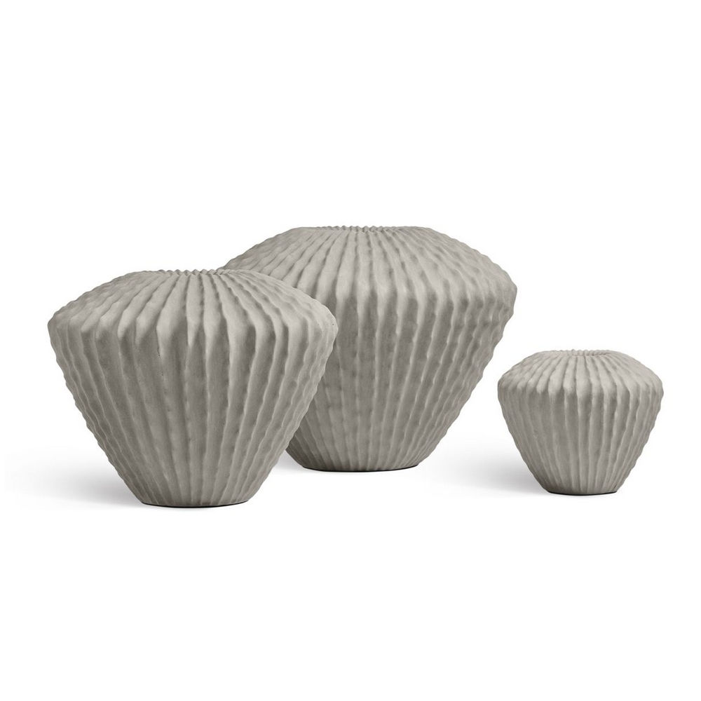 Кашпо TREEZ Effectory Dune Дизайн-ваза Белый песок