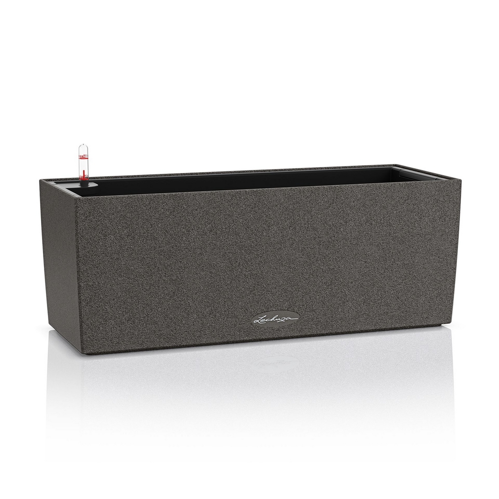 Кашпо Balconera stone 50 - графитовый черный