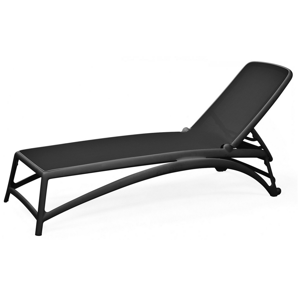 Шезлонг Atlantico - черный/черный