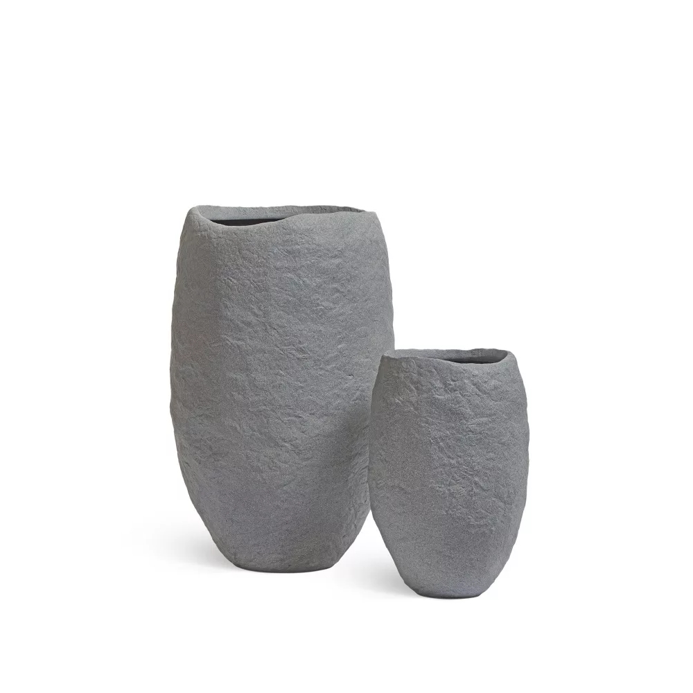 Кашпо TREEZ Effectory Organic Высокая чаша Серый ледник