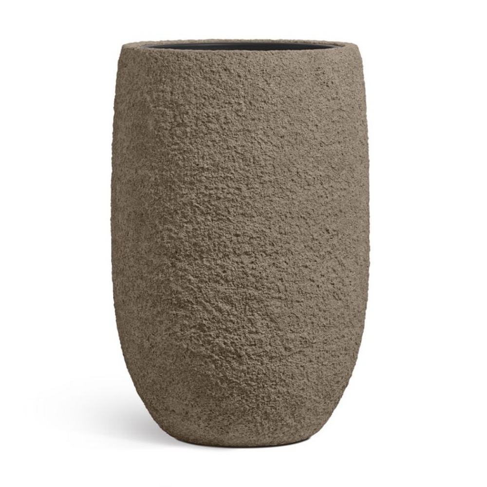 Кашпо TREEZ Effectory Terra Высокая чаша Серый беж