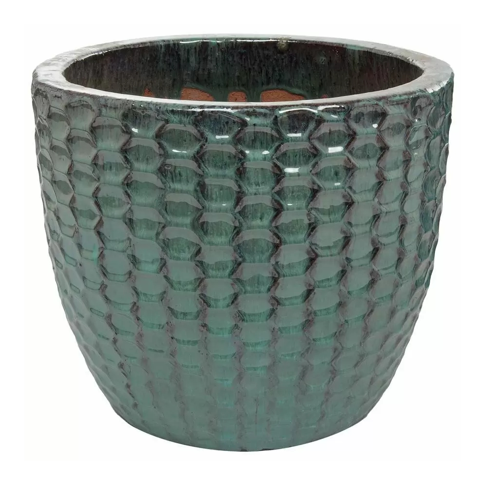 Кашпо Nobilis Marco "Ocean blue relief jar"