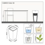 Кашпо Cubico Color