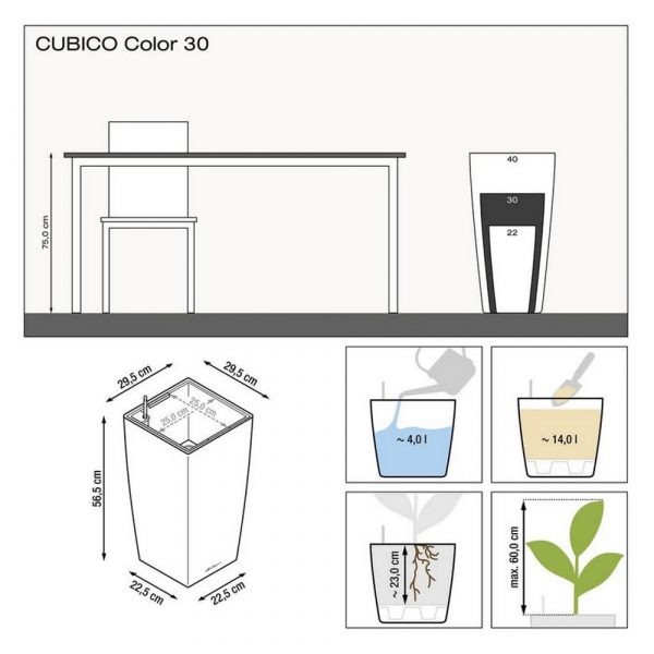 Кашпо Cubico Color