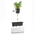 Кашпо Cube Glossy Triple