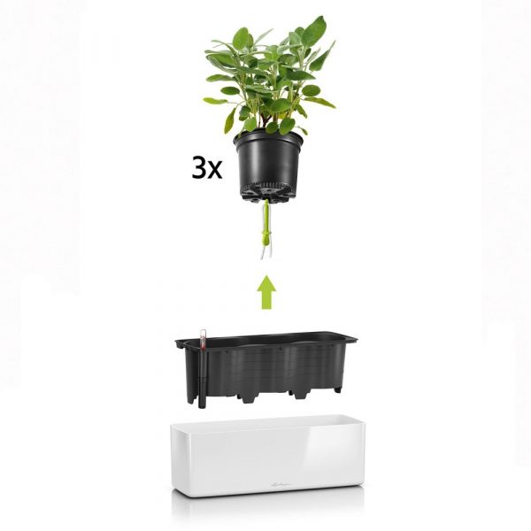 Кашпо Cube Glossy Triple