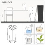 Кашпо Cubico Alto