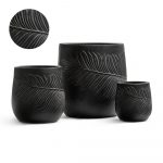 Кашпо TREEZ ERGO Nature Чаша Антрацит - 21 x 22