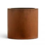 Кашпо TREEZ Effectory Corten Steel Цилиндр Кортеновская сталь Бархатистая окись