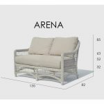 ARENA диван двухместный