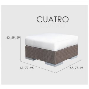 CUATRO-PACIFIK  банкетка 67*67*40 см