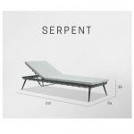 SERPENT лежак, ANTHRACITE-CARBON