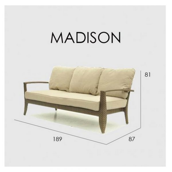 MADISON Диван трехместный