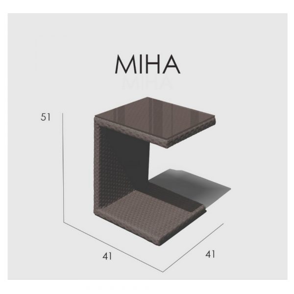 MIHA стол к лежаку MOCCA