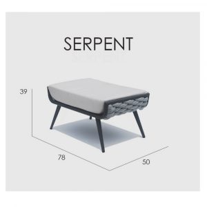 SERPENT банкетка ANTHRACITE-CARBON