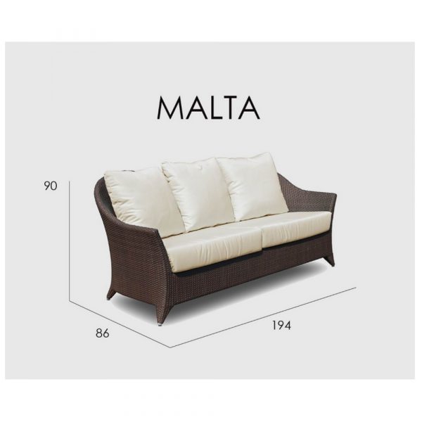 MALTA Диван 3х-местный