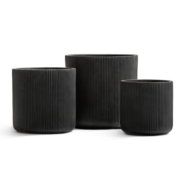 Кашпо Treez Ergo Jet Цилиндр Антрацит - 45 x 45