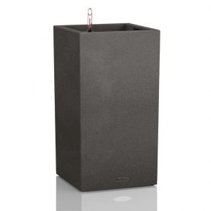 Кашпо Canto stone hight - графитовый черный, 30 х 56