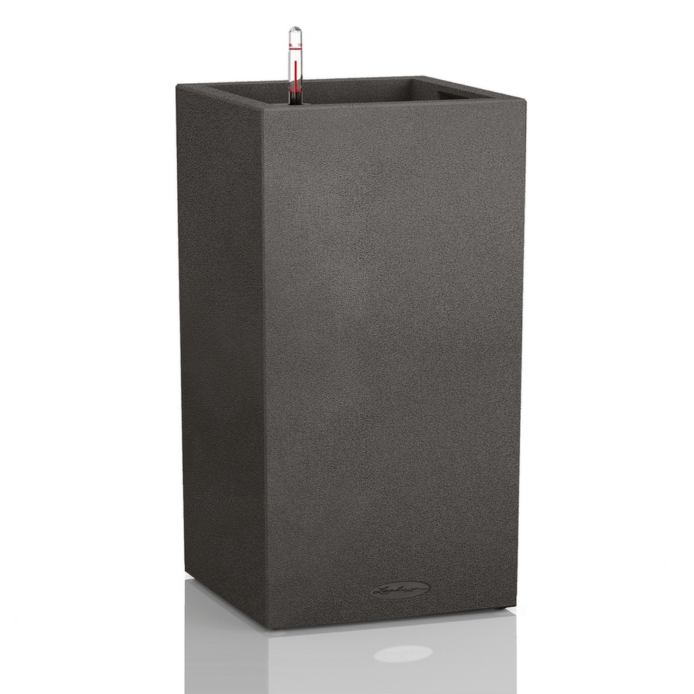 Кашпо Canto stone hight - графитовый черный, 30 х 56
