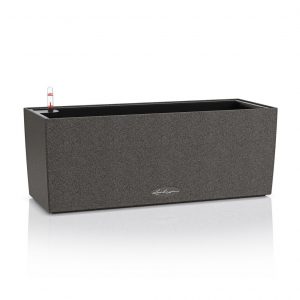 Кашпо Balconera stone 50 - графитовый черный