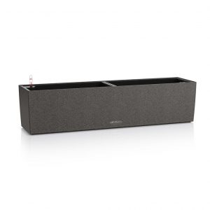 Кашпо Balconera stone 80 - графитовый черный