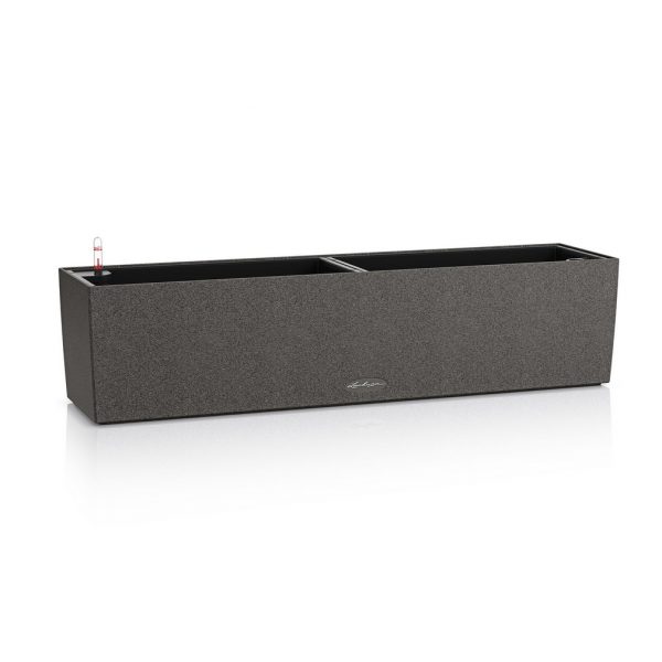 Кашпо Balconera stone 80 - графитовый черный