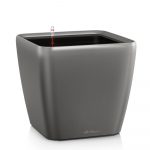 Кашпо Quadro LS - антрацит, 21 х 21 х 20