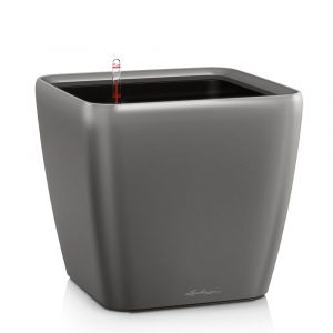 Кашпо Quadro LS - антрацит, 21 х 21 х 20