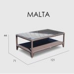 MALTA Cтол журнальный прямоугольный