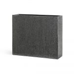 Кашпо TREEZ Effectory Stone Высокий Дивайдер Тёмно-серый камень